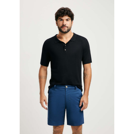 Pantaloncini da uomo in twill dal taglio dritto