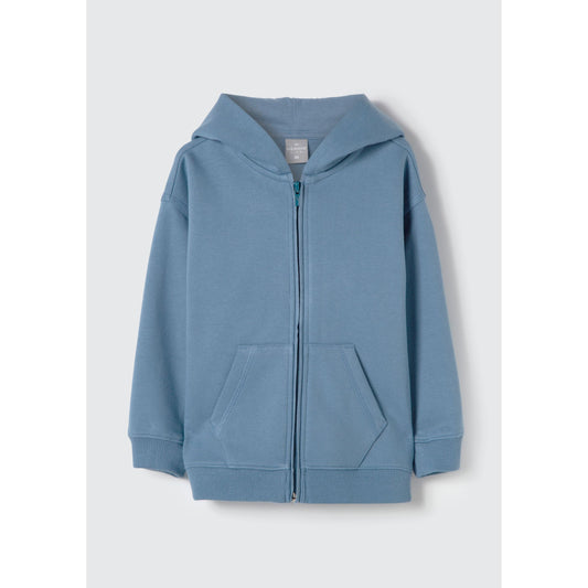 Chaqueta sudadera básica unisex para niños pequeños con capucha