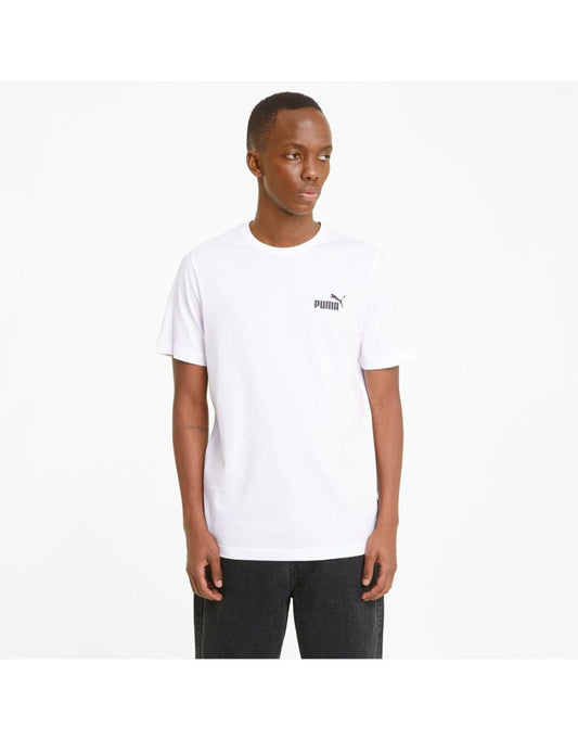 Maglietta Puma Essential Logo Uomo - Bianco