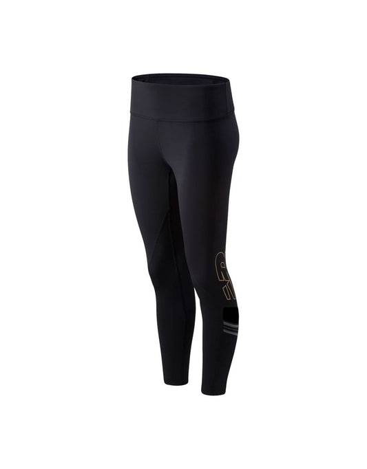 Tight fitness New Balance Achiever a vita alta 7/8 da donna - Nero