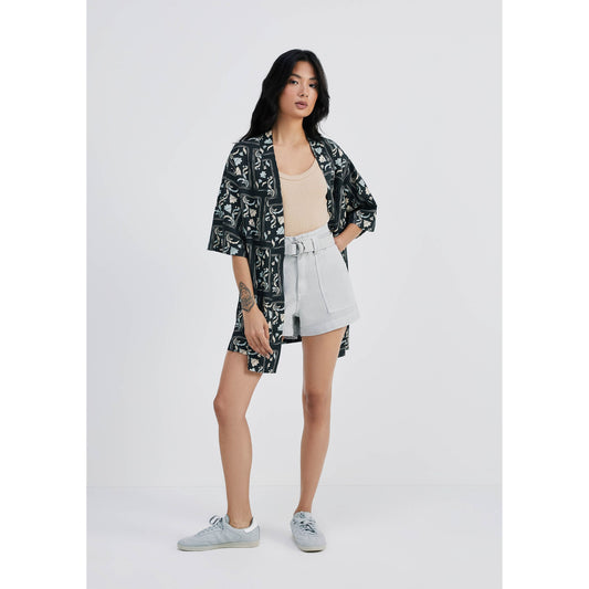 Kimono de hombre con viscolín estampado