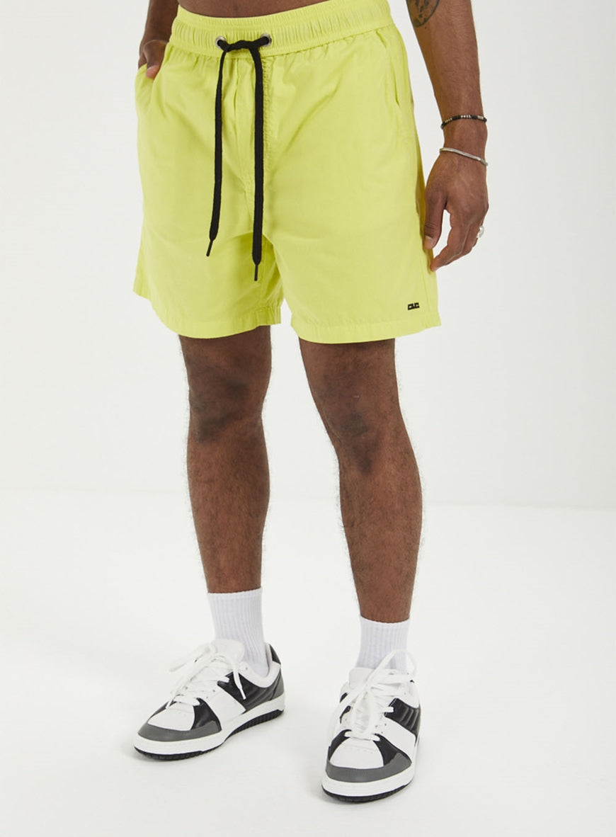 Shorts de sarja com cordão