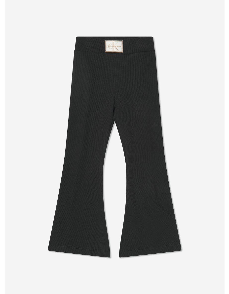 Pantaloni svasati neri da bambina
