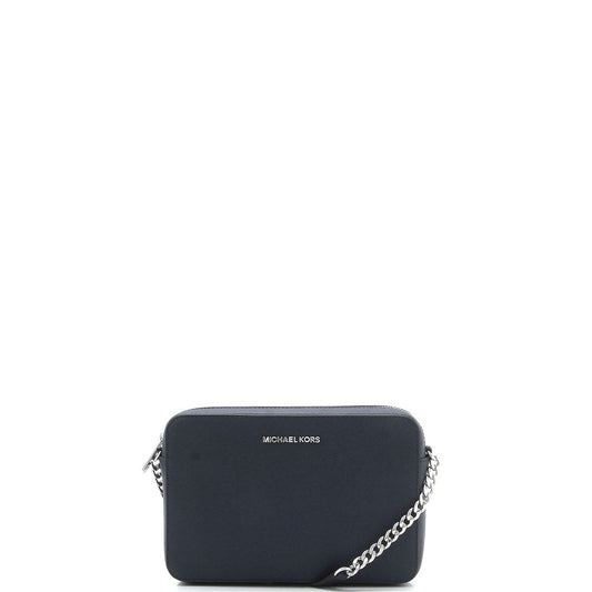 Bolsa refinada de luxo - Bolsa grande de couro Jet Set Crossbody da Michael Kors