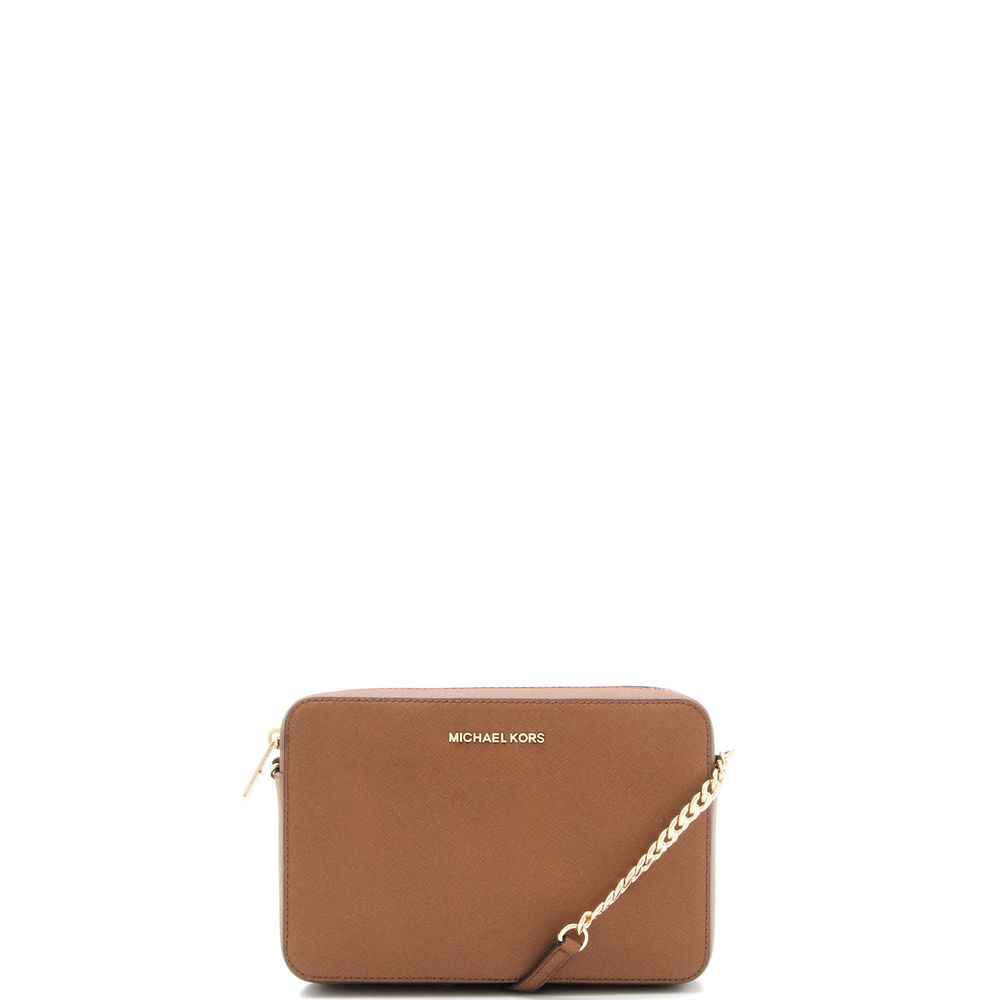 Bolsa chique e versátil - Bolsa grande de couro Jet Set da Michael Kors