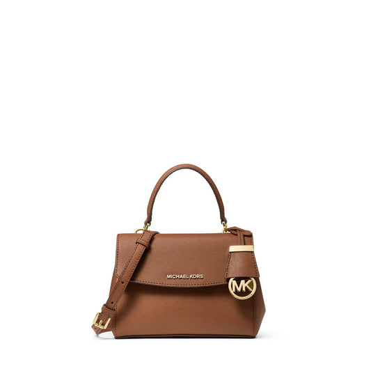 Bolsa elegante e refinada - Bolsa pequena Ava Crossbody de couro da Michael Kors