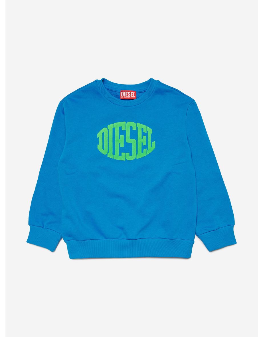 Moletom com logotipo azul para meninos