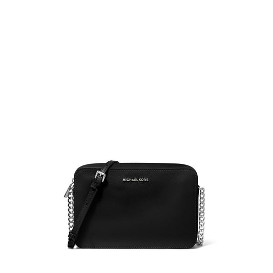 Bolsa de Luxo Chique - Bolsa de Couro Pequena Jet Set Crossbody da Michael Kors