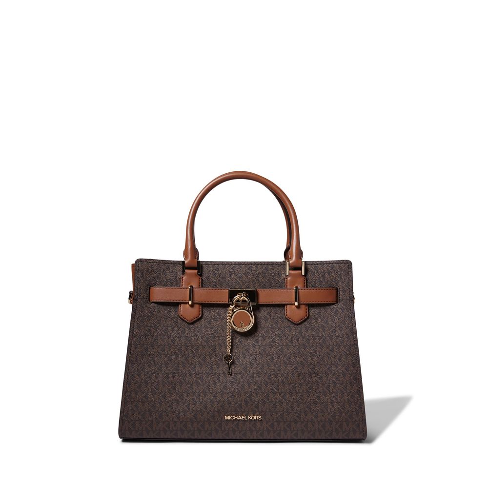 Bolsa de ombro com logotipo médio Michael Kors Hamilton