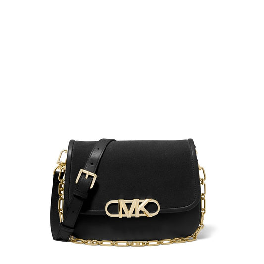 Bolsa elegante para o dia a dia - Bolsa de couro Parker Crossbody média da Michael Kors