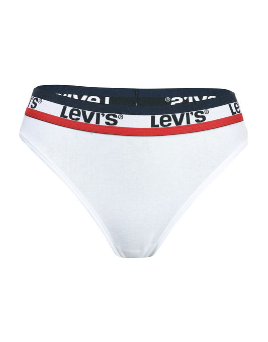 Slip a vita alta Levi's da donna in bianco