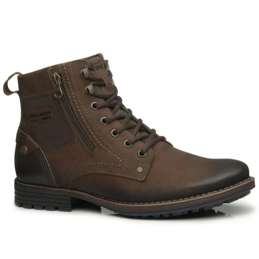 Botas de piel Pegada Action Marrón para hombre