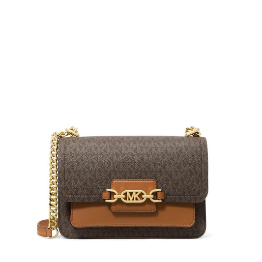 Borsa a tracolla elegante e chic - Logo Heather grande di Michael Kors