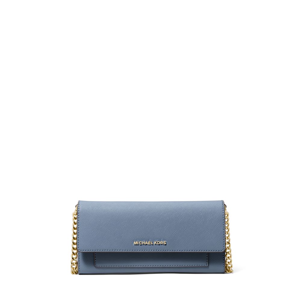 Bolsa de Luxo Refinada - Bolsa de Couro Pequena Jet Set Crossbody da Michael Kors