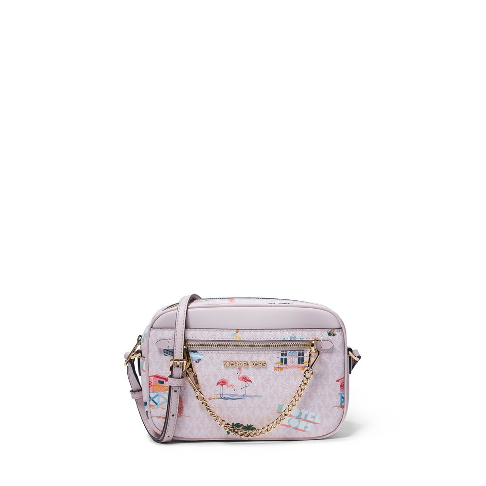 Bolsa de mão refinada e chique - Logotipo grande do Jet Set by Michael Kors
