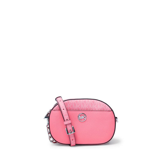 Bolsa refinada e elegante - Bolsa de couro Jet Set pequena da Michael Kors