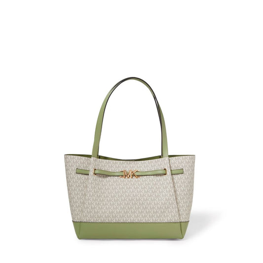 Bolsa de mão com logotipo grande e assinatura Michael Kors