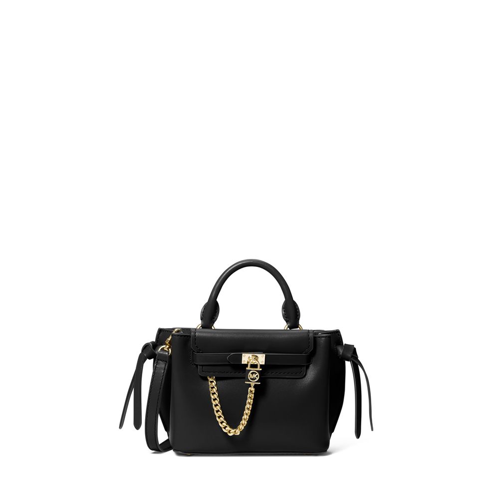 Bolsa refinada e chique - Bolsa de couro pequena Hamilton Legacy Crossbody de Michael Kors
