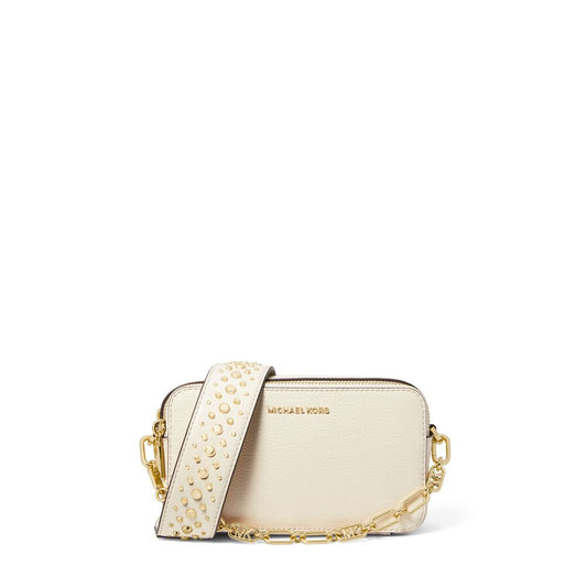 Bolsa Signature Everyday - Bolsa de couro Jet Set Crossbody pequena da Michael Kors