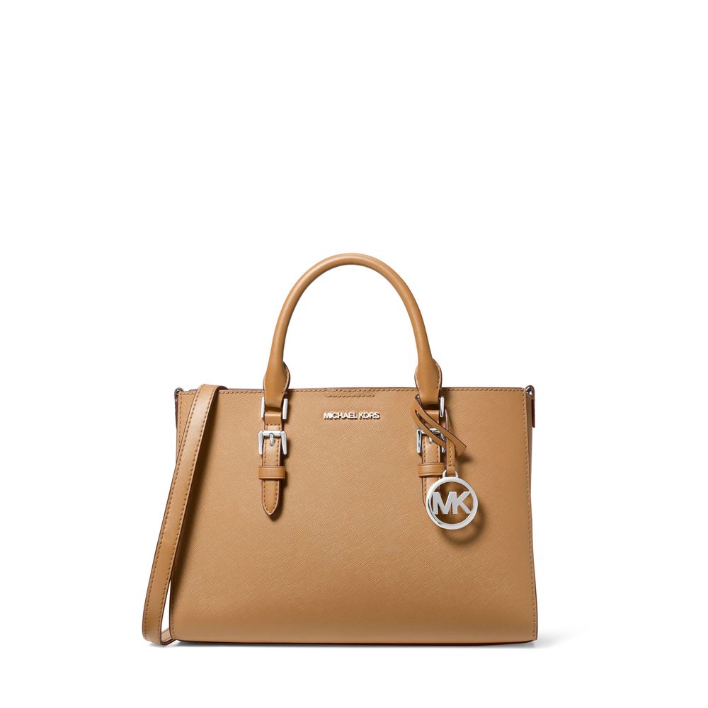 Bolsa de ombro refinada - Charlotte 2In1 Medium Leather Crossbody by Michael Kors