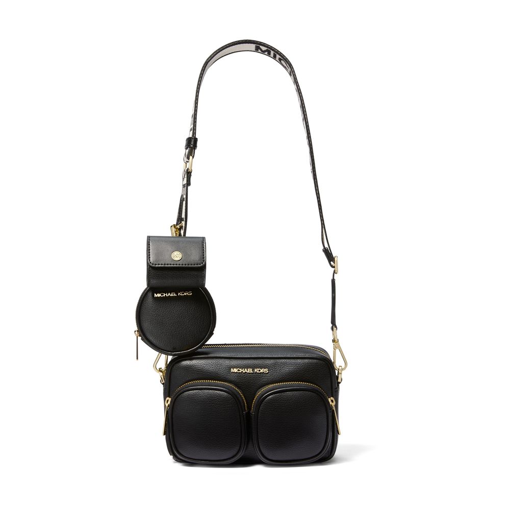 Bolsa elegante e chique - Bolsa de couro Jet Set Crossbody pequena da Michael Kors