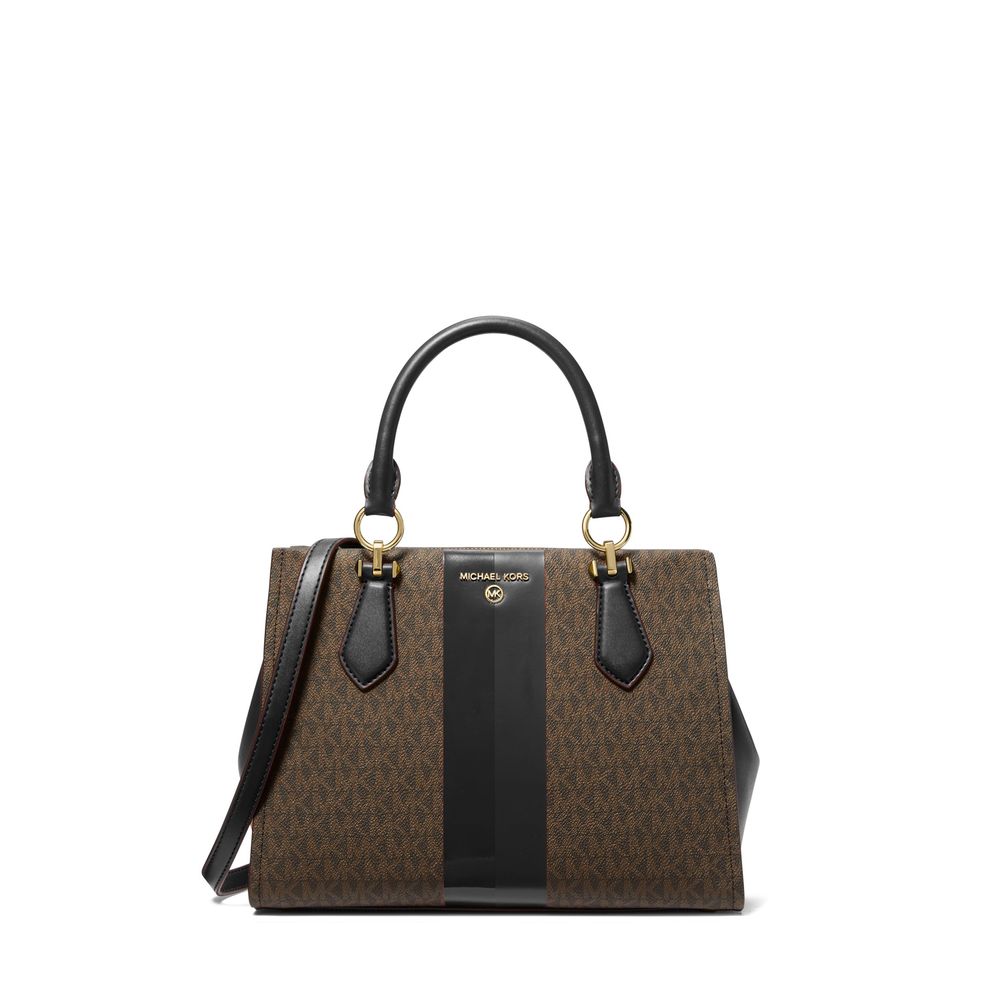 Bolsa de ombro versátil - Bolsa de mão média com logotipo Marilyn da Michael Kors