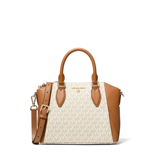 Bolsa Michael Kors Signature Chic Crossbody - Logotipo Sienna Médio