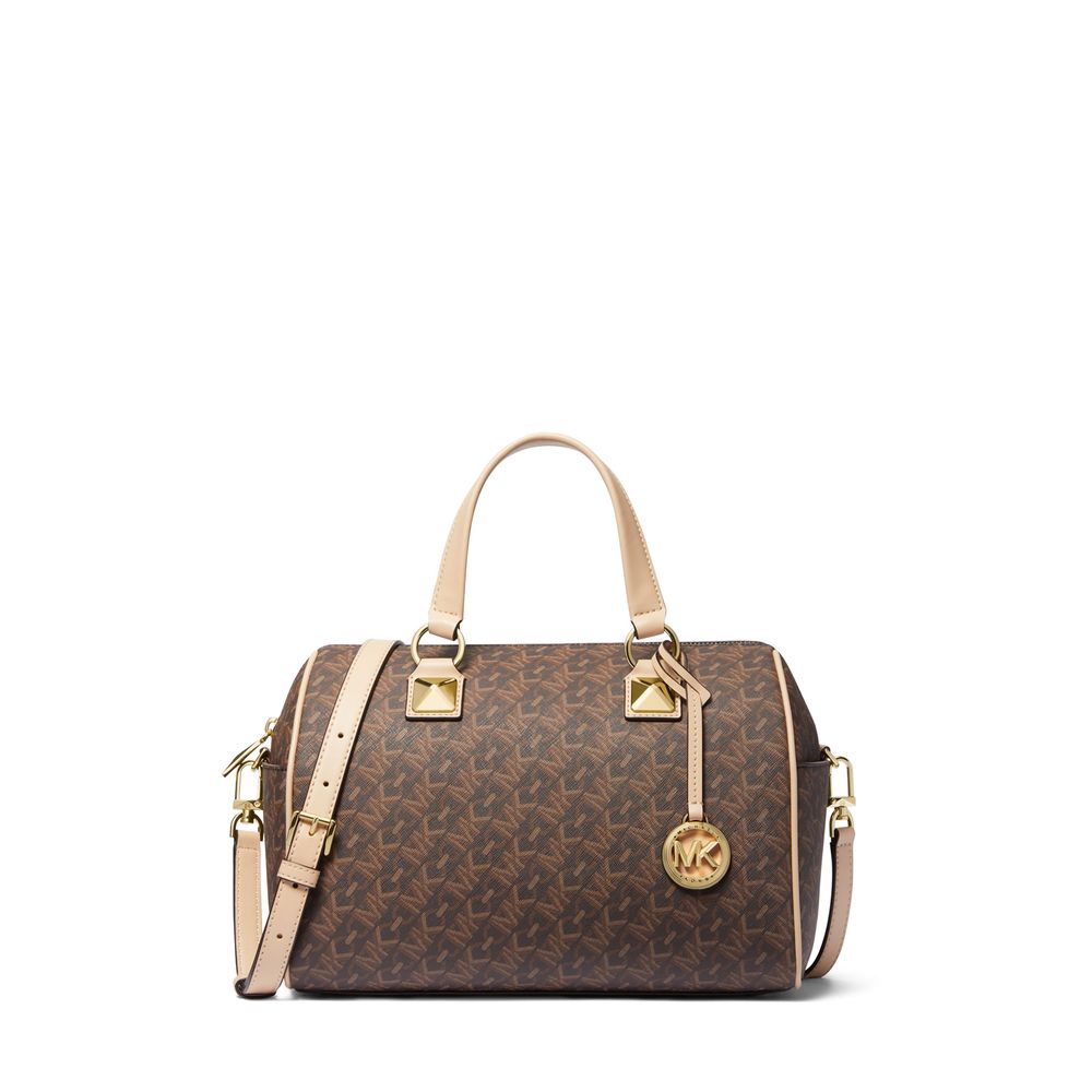 Bolsa de Ombro de Luxo - Logotipo Grayson Médio por Michael Kors