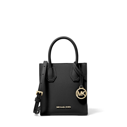 Bolsa clássica refinada - Bolsa pequena de couro Mercer da Michael Kors