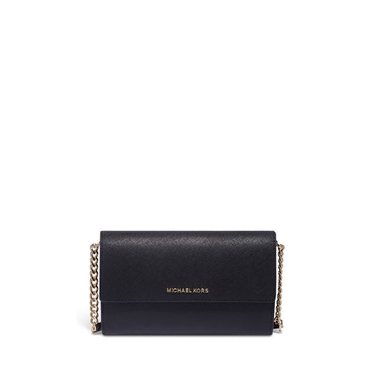 Bolsa de Luxo Michael Kors Signature - Bolsa de Couro Pequena Jet Set Crossbody