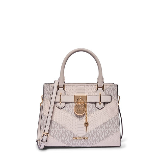 Bolsa de Ombro Refinada - Bolsa de Ombro Pequena com Logotipo Hamilton por Michael Kors