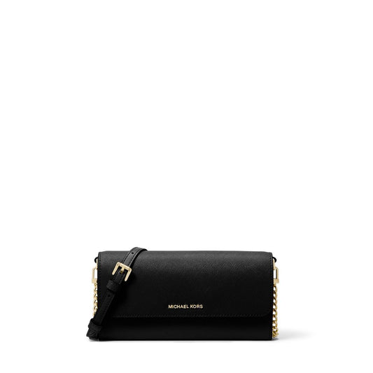 Bolsa de mão refinada e elegante - Bolsa de couro pequena Jet Set Crossbody da Michael Kors