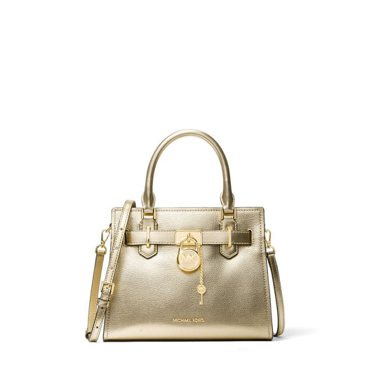 Bolsa de ombro elegante - Bolsa pequena de couro Hamilton da Michael Kors