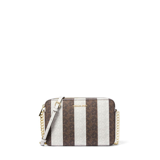 Bolsa Michael Kors Large Jet Set Logo Crossbody - Elegante e refinada