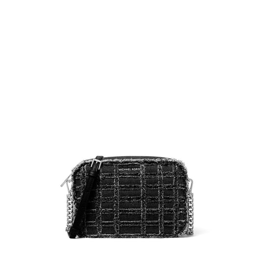 Bolsa elegante e chique - Bolsa média de algodão com alça Jet Set da Michael Kors