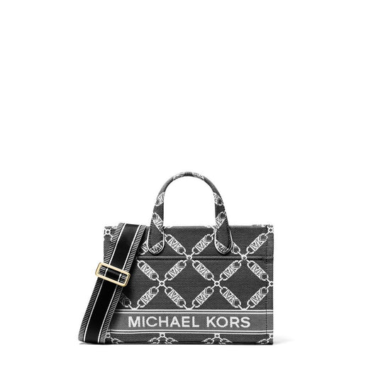 Bolsa refinada com assinatura - Bolsa de mão pequena com logotipo Gigi da Michael Kors