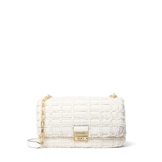 Bolsa de luxo refinada - Bolsa de ombro grande Tribeca de algodão da Michael Kors