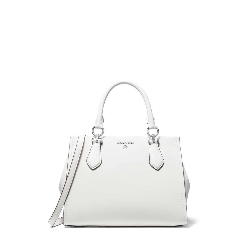 Bolsa de Ombro Versátil - Bolsa de Couro Média Marilyn de Michael Kors