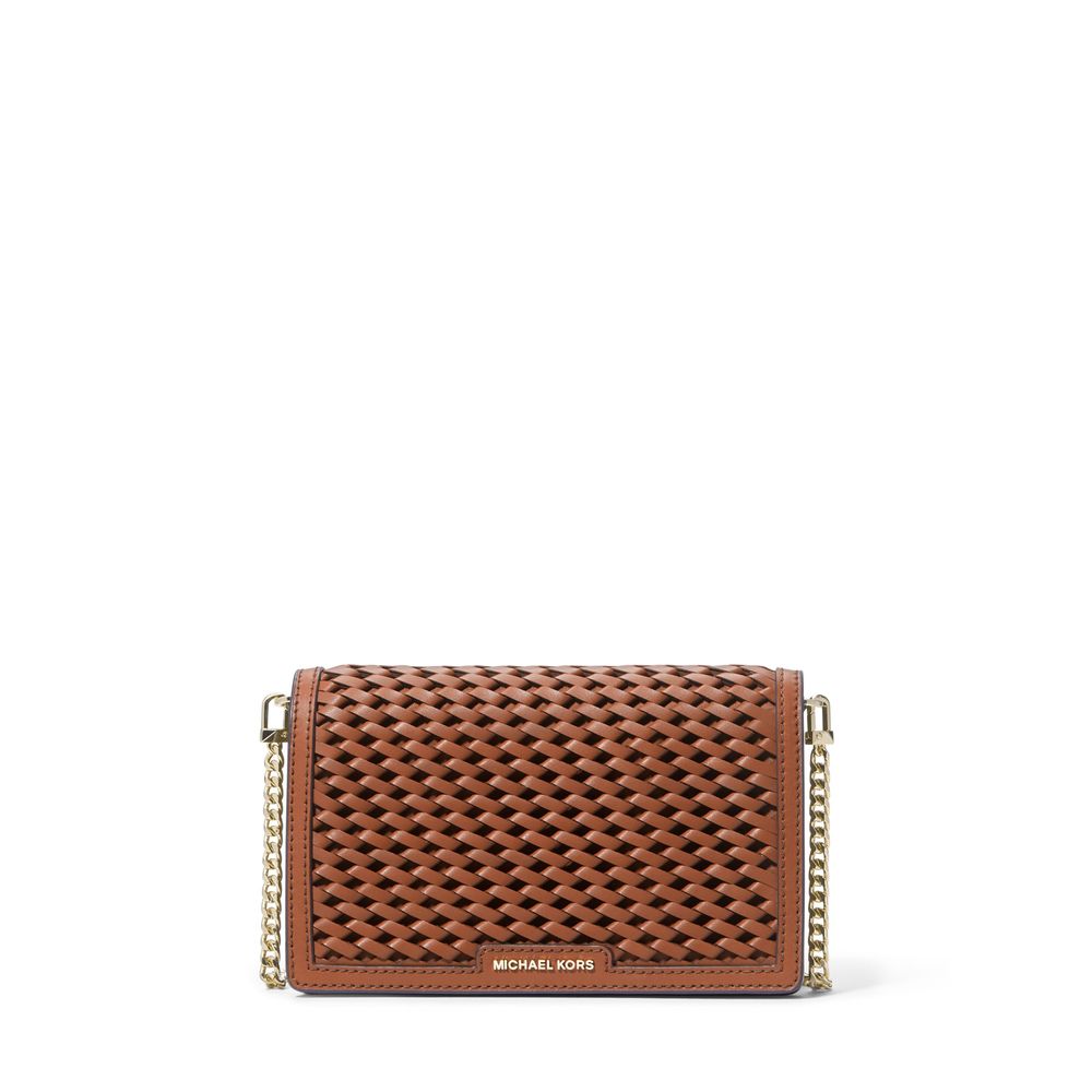 Bolsa de luxo versátil - Bolsa pequena de couro Jet Set by Michael Kors