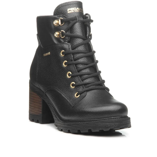 Women's Pegada Soft Touch Black Combat Boots