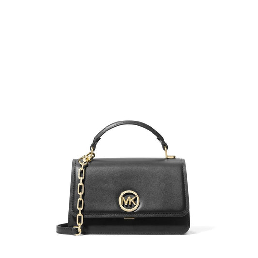 Bolsa refinada e chique - Bolsa de couro pequena Delancey Crossbody da Michael Kors