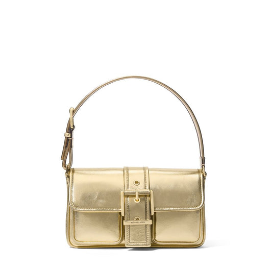 Bolsa de ombro refinada e elegante - Colby de couro metálico médio da Michael Kors