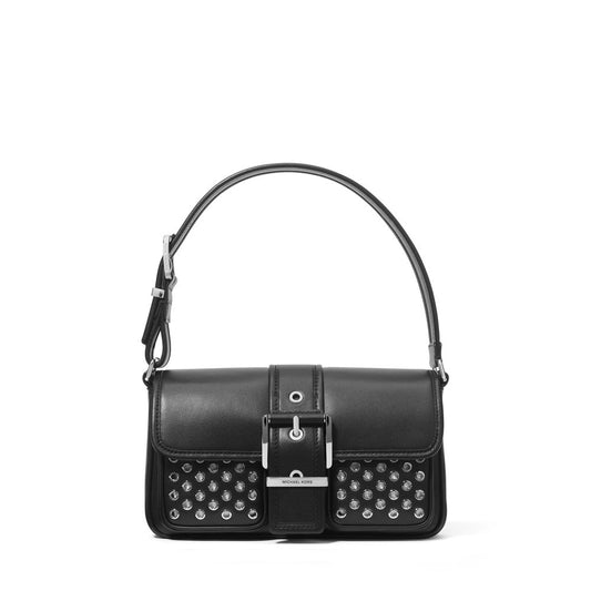 Bolsa de Ombro Clássica e Chique - Couro Colby Eyelet Médio por Michael Kors