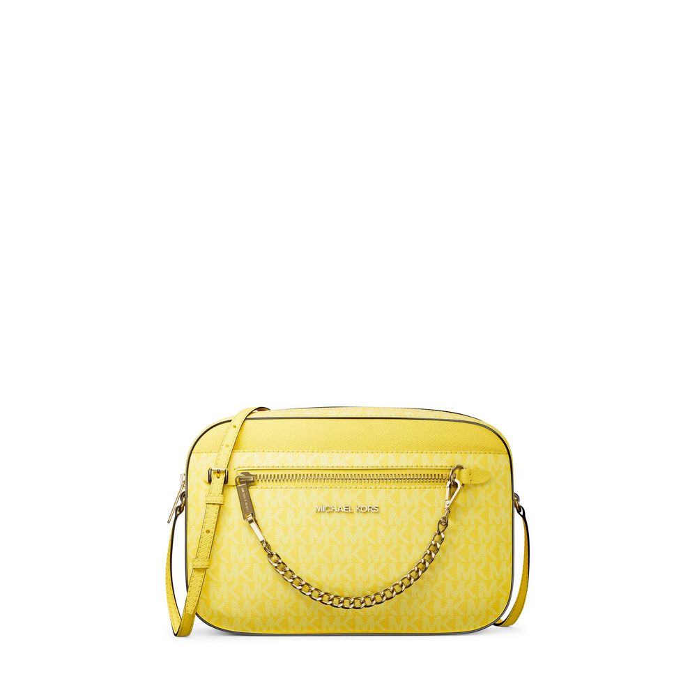 Bolsa Michael Kors Large Jet Set Logo Crossbody