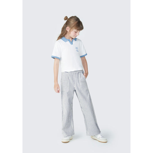 Polo da bambina con cappuccio