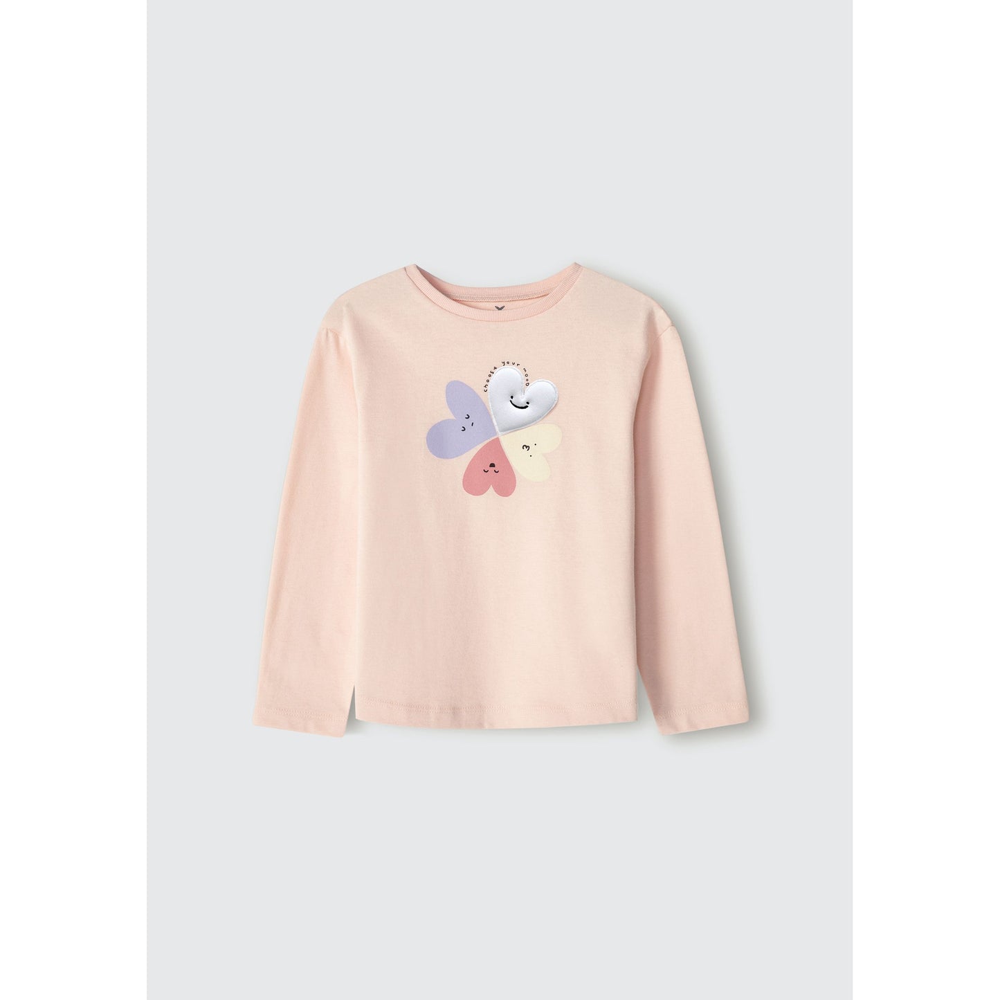 Top con applique per bambina