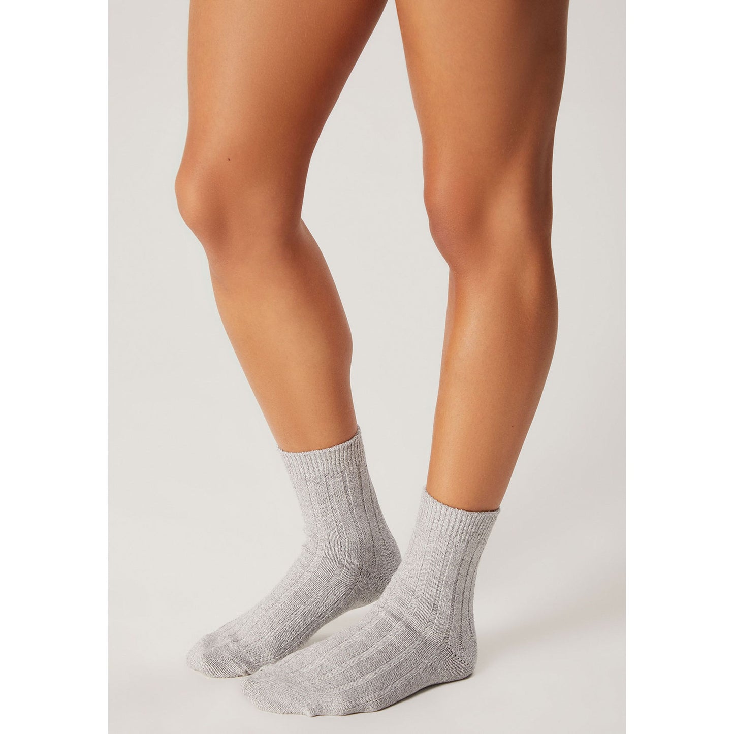 Calcetines de punto de corte alto unisex