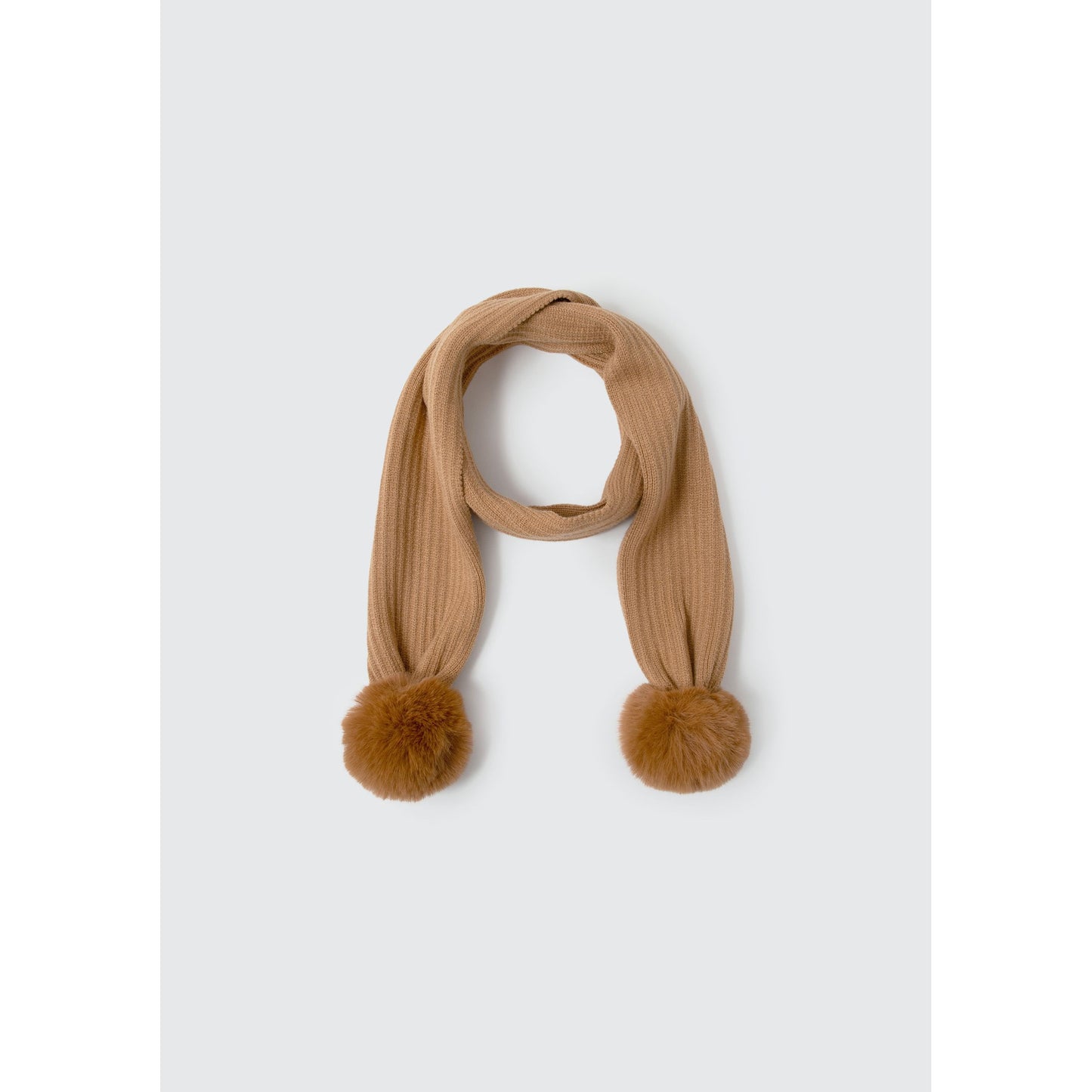 Kids Scarf with Pom Poms - Girls' Knitwear