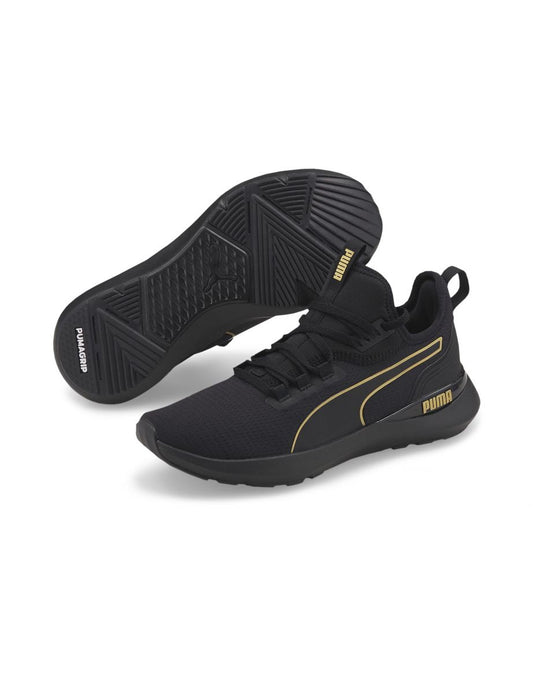 Zapatillas Pure XT para mujer en negro Puma y oro Puma Team Gold