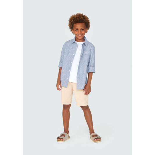 Camicia a righe a maniche lunghe da bambino